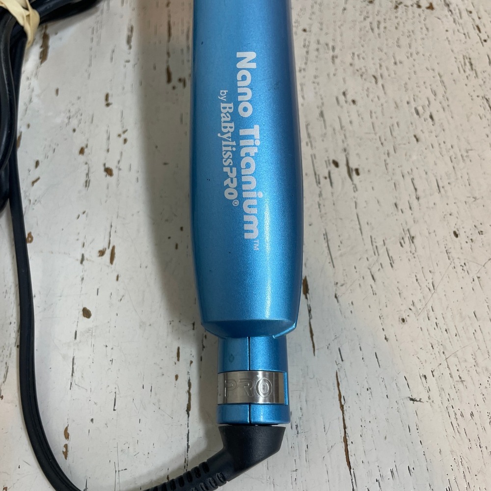 BaBylissPRO Nano Titanium MiraCurl Professional Automatic Hair Curler Blue Works - Picture 2 of 9